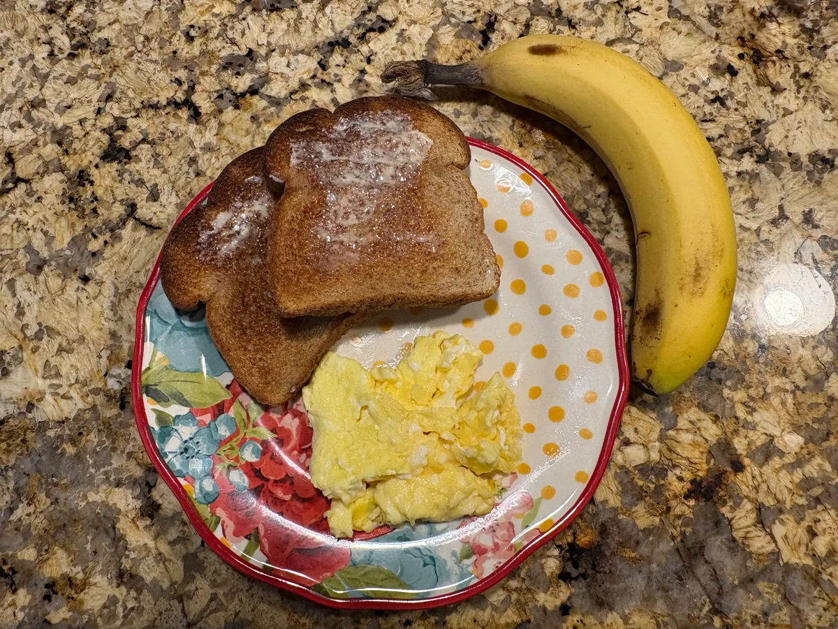 Scrambled Eggs and Toast