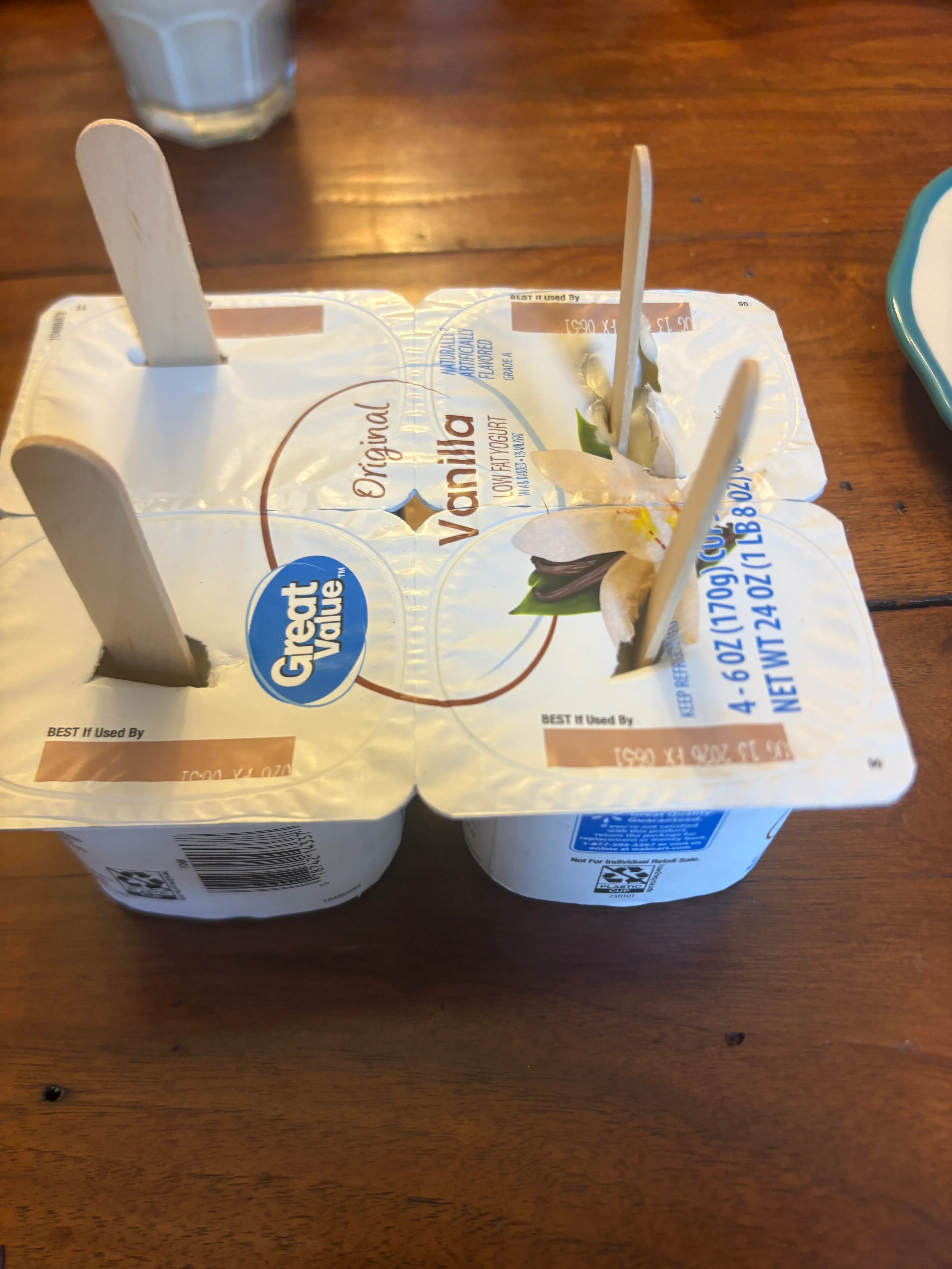 Frozen Yogurt or Juice Pops
