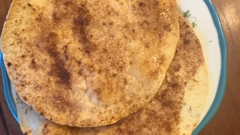 Cinnamon sugar tortillas